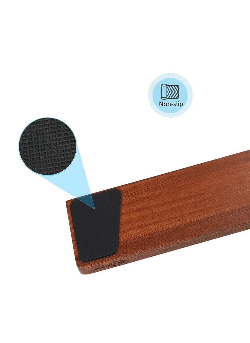 Walnut Wooden Keyboard Wrist Rest (TKL)