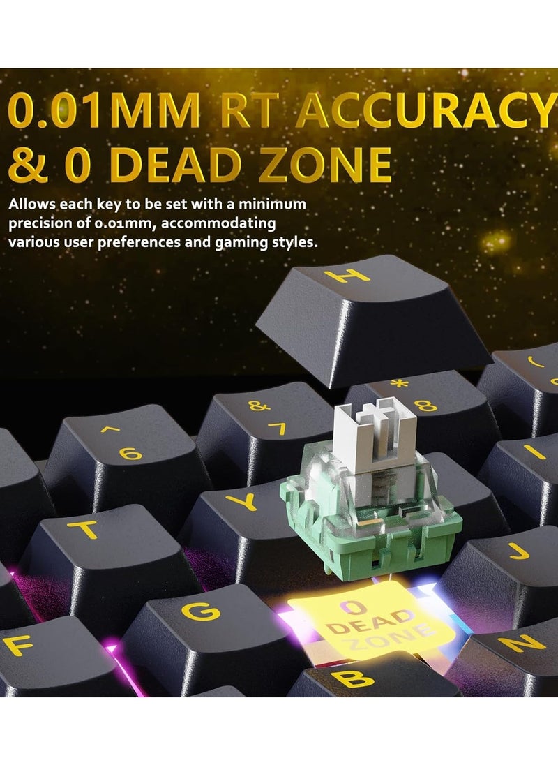 Attack Shark X65 HE Wired Rapid Trigger Magnetic Switch 65% Mechanical Gaming Keyboard, Hall Effect Top Mounted RGB Hot Swap,Adjustable Actuation,8KHZ Polling Rate,PBT Keycaps for Win/Mac  - Image 3