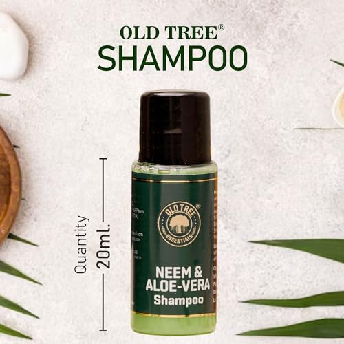 Old Tree Aloe Neem Hotel Shampoo 20ml - (Pack of 100 Pcs) | Bulk Hotel Toiletries Kit for Hotel Rooms, Guest House, Marriage Hall | Hotel Amenities and Accessories - Image 3