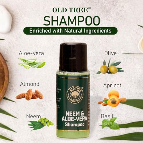 Old Tree Aloe Neem Hotel Shampoo 20ml - (Pack of 100 Pcs) | Bulk Hotel Toiletries Kit for Hotel Rooms, Guest House, Marriage Hall | Hotel Amenities and Accessories - Image 4