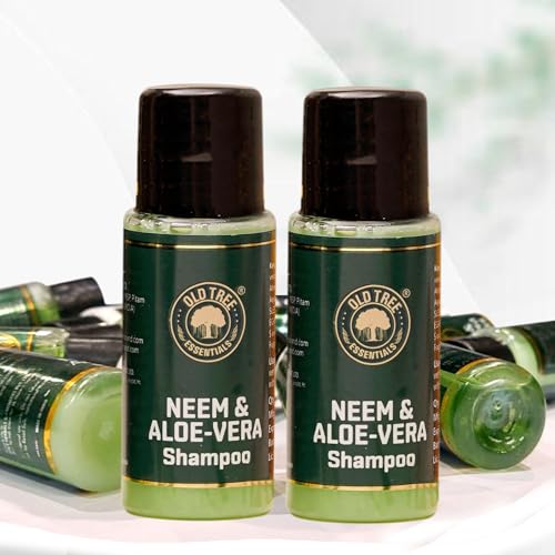 Old Tree Aloe Neem Hotel Shampoo 20ml - (Pack of 100 Pcs) | Bulk Hotel Toiletries Kit for Hotel Rooms, Guest House, Marriage Hall | Hotel Amenities and Accessories - Image 1