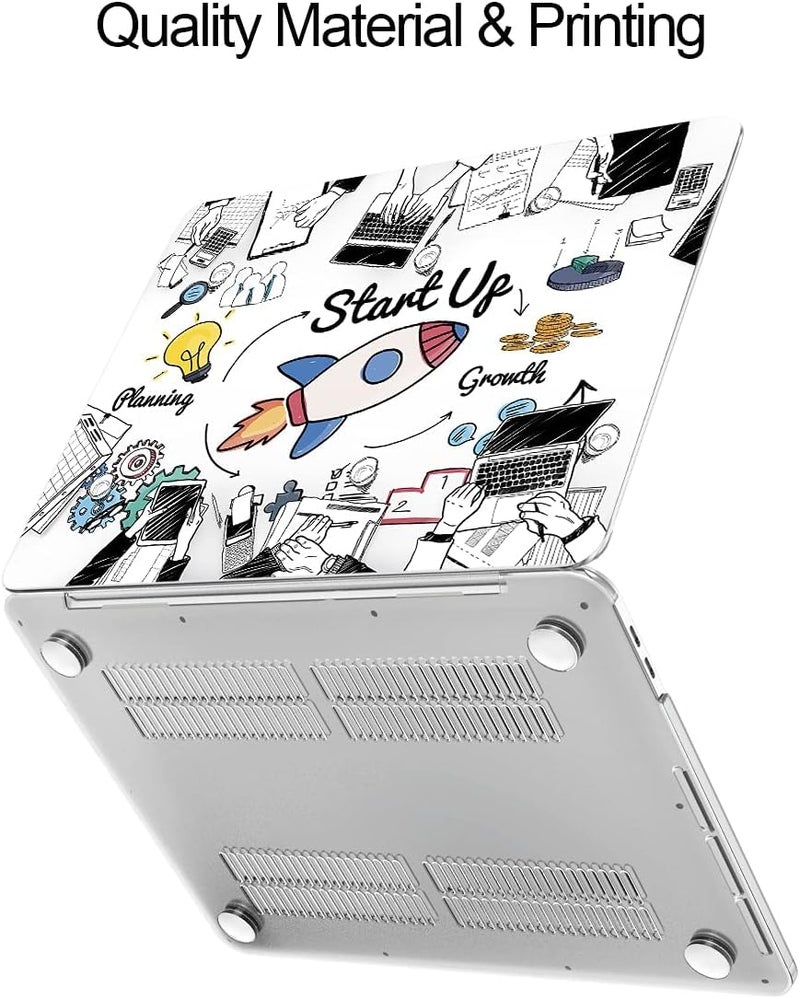 MOCA Compatible Case for M5 2026 2025-2023 MacBook Air 15 inch M4 M3 M2,A3448 A3241 A3114 A2941 Plastic Hard Shell for 15.3 inch MacBook Air M2 Cover (Start Up) - Image 4