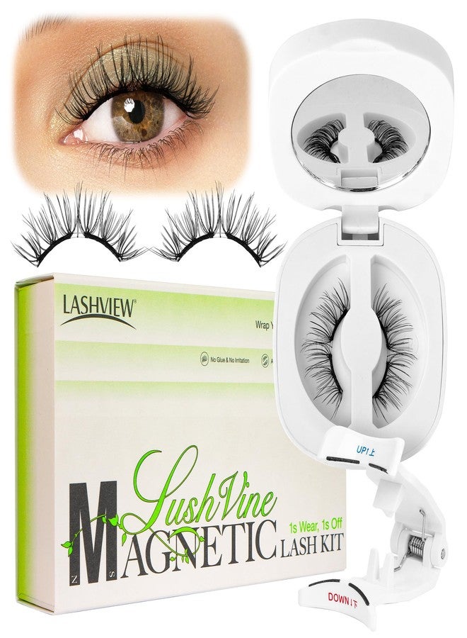 LASHVIEW رموش لاشفيو المغناطيسية الناعمة المحسّنة بمظهر طبيعي، رموش مغناطيسية قابلة لإعادة الاستخدام، لا حاجة للصمغ، مقاومة للرياح ومائية لراحة طوال اليوم (L15) - Image 1
