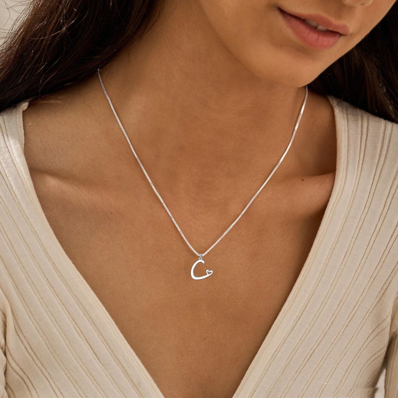 TITUTHIA Initial Necklaces for Women Trendy, Dainty Silver Letter Necklace Cute Pendant Choker Name Necklace Personalized Costume Monogram Simple Silver Jewelry Necklace for Women Gifts - Image 5