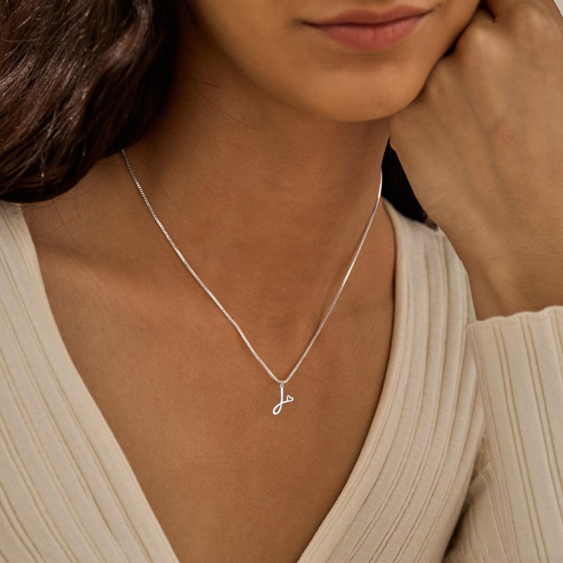 TITUTHIA Initial Necklaces for Women Trendy, Dainty Silver Letter Necklace Cute Pendant Choker Name Necklace Personalized Costume Monogram Simple Silver Jewelry Necklace for Women Gifts - Image 2