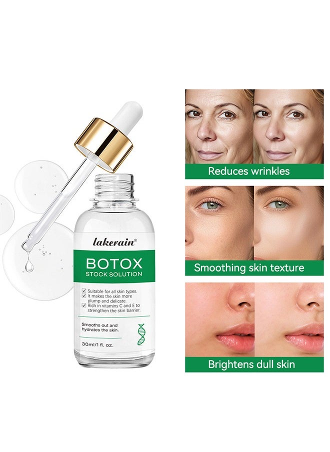 lakerain Botox Stock Solution - Facial Serum Smooth Out and Hydrates Skin Botox Stock Anti Aging Face Serum Reduce Skin Fine Lines Wrinkles Makes Skin Plump and Delicate Botox Anti Aging Serum 30ml  - Image 3
