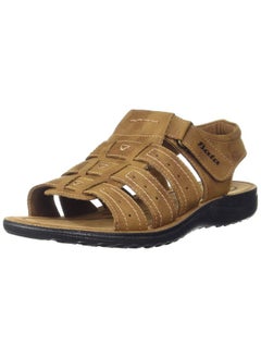 Bata Men's PVC Synthetic Outdoor Sandal | Brown | 7 UK