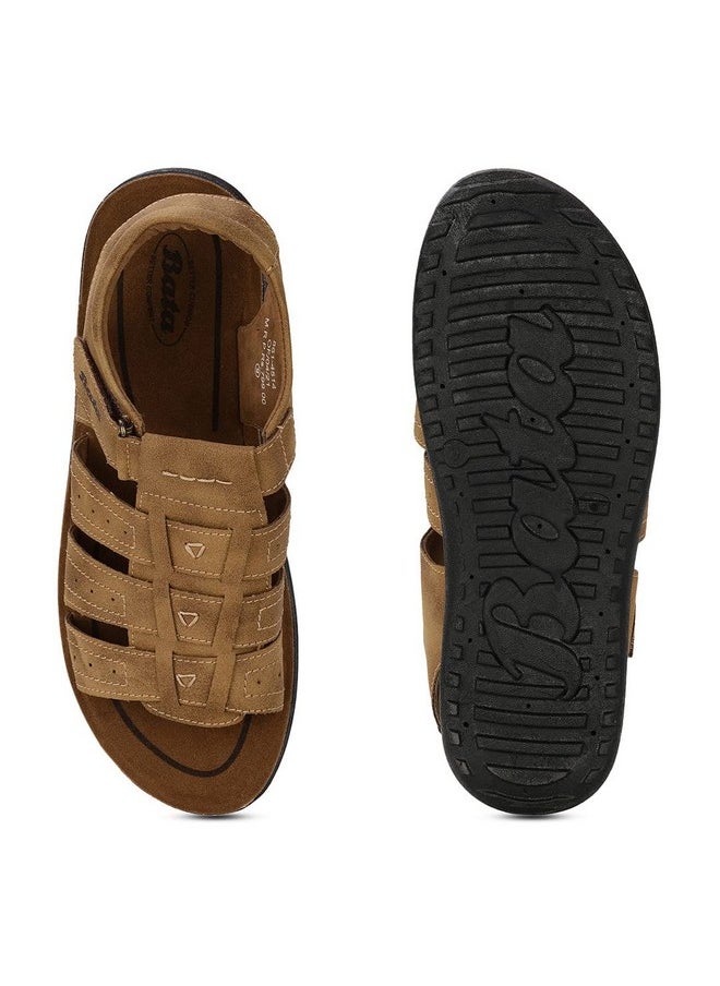 Bata - Bata Men's PVC Synthetic Outdoor Sandal | Brown | 7 UK - Image 1