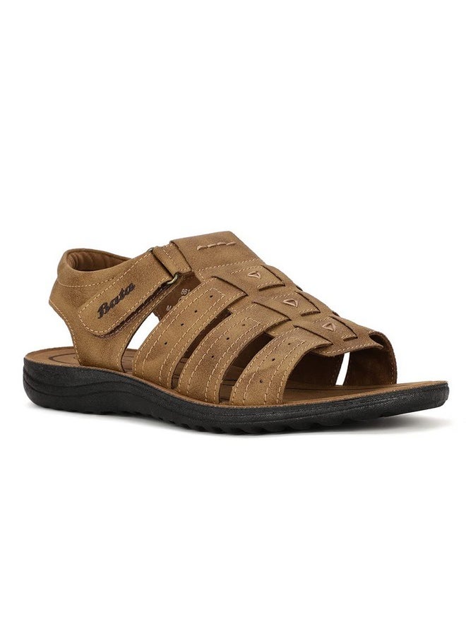 Bata - Bata Men's PVC Synthetic Outdoor Sandal | Brown | 7 UK - Image 1