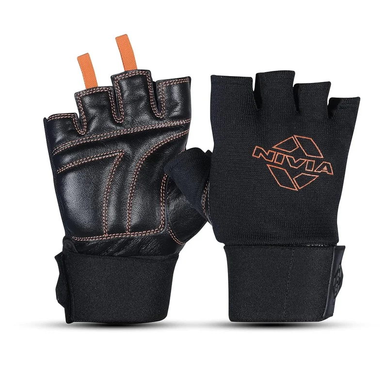 نيفيا Nivia Leather Weightlifting Gym Gloves