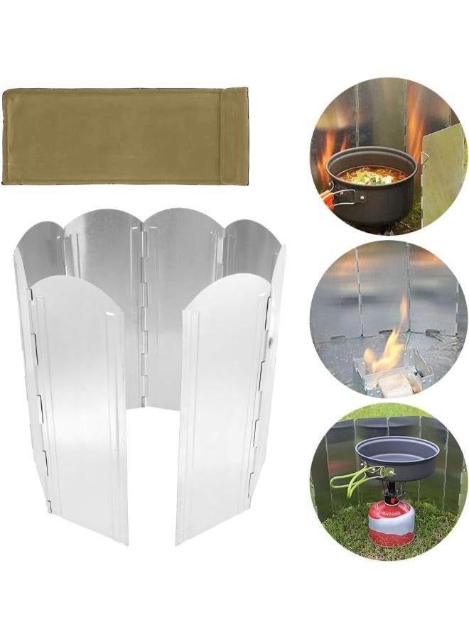 Stainless Steel Folding Camping Stove Windstopper with Tote Bag Suitable For Outdoor Camping and Outdoor Activities - Image 1