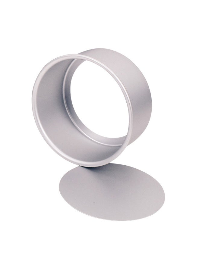 4 Inch High Live Bottom Straight Body Flat Bottom Disc Aluminum Alloy Anodized Cake Baking Round Cake Mold-Specifications:5X4-Color:Bottom Fixing - Image 3