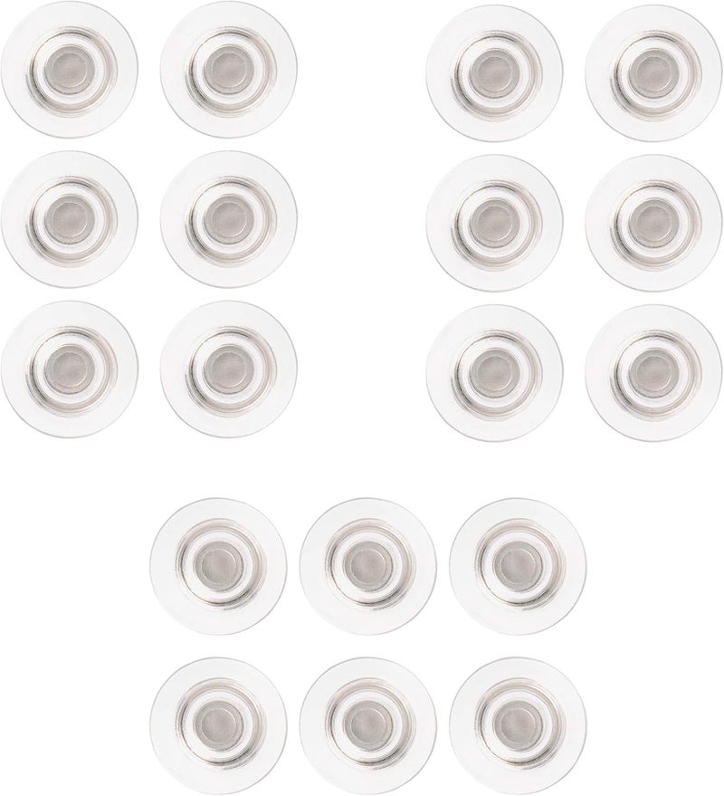 Quartet Quartet 85391 Glass Magnets Large 045 dia Clear Pack of 18 Magnets 