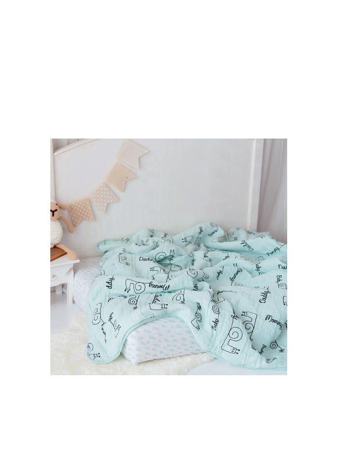 PROMASS Baby Muslin Swaddle Blanket, Oeko Tex Certified 100%Cotton, 4-Layer Muslin Blanket, Soft, Breathable, Lightweight, Gender Neutral, Baby Blanket for Toddler Girls and Boys - Image 2