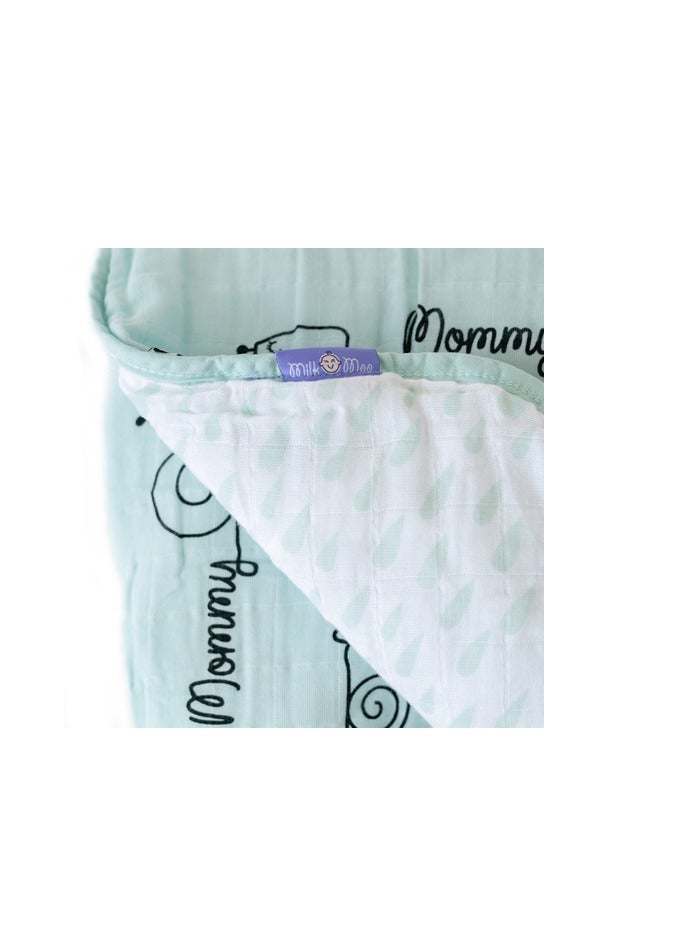 PROMASS Baby Muslin Swaddle Blanket, Oeko Tex Certified 100%Cotton, 4-Layer Muslin Blanket, Soft, Breathable, Lightweight, Gender Neutral, Baby Blanket for Toddler Girls and Boys - Image 5