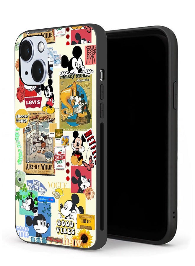 Tolwak Apple iPhone 14 Plus Protective Case Chose Happy And Stickers - Image 1