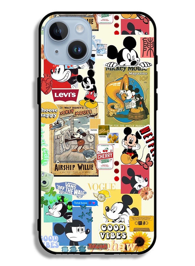 Tolwak Apple iPhone 14 Plus Protective Case Chose Happy And Stickers - Image 2