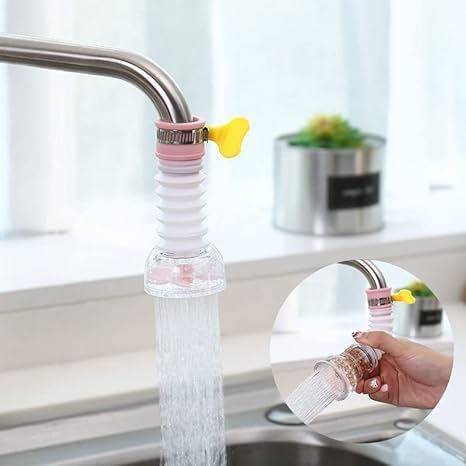 Krizkey 2 Pc'S Adjustable Kitchen Splash Plastic Water Saving Faucet Sprinkle Head Nozzle Bathroom Tap (Pack Of 2), Medium - Image 3