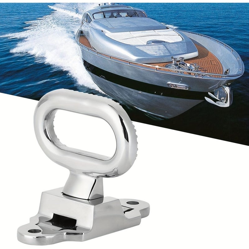 Heavy Duty 316 Stainless Steel Folding Step Non Slip Safety Grab Handle Black for Boat RV Truck Camper - Image 2