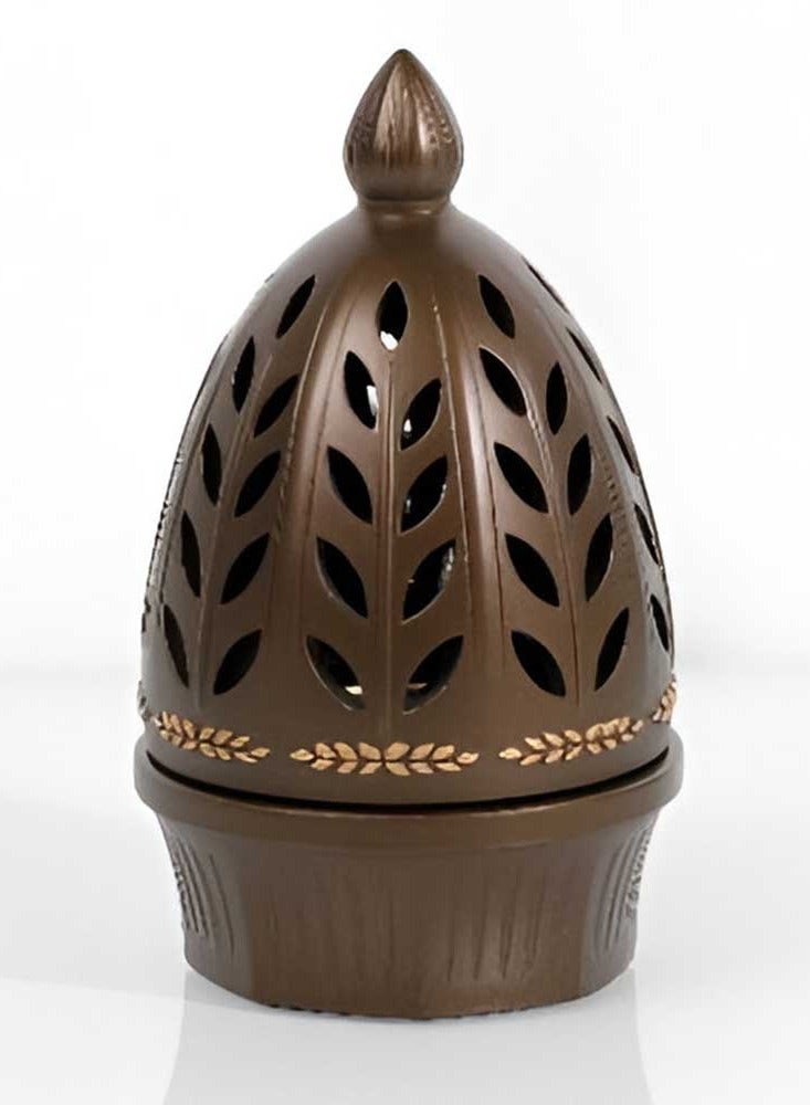 Bakhoor BoSidin Elegant Arabian Style Resin Incense Burner, Bakhoor Oud Holder with Metal Tray Censer for Yoga, Aromatherapy, Bedroom, Home & Office - Image 1