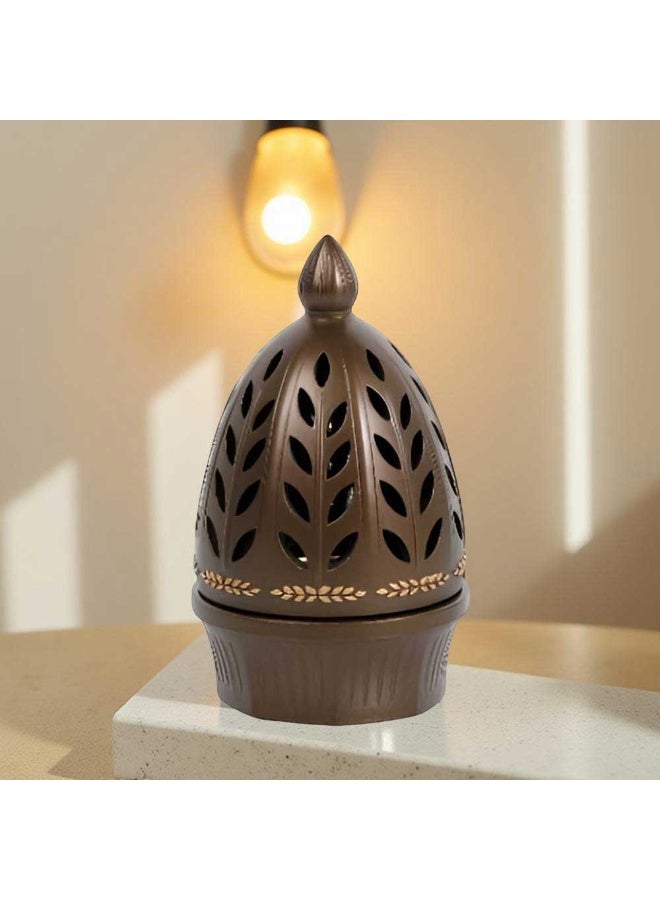 Bakhoor BoSidin Elegant Arabian Style Resin Incense Burner, Bakhoor Oud Holder with Metal Tray Censer for Yoga, Aromatherapy, Bedroom, Home & Office - Image 4