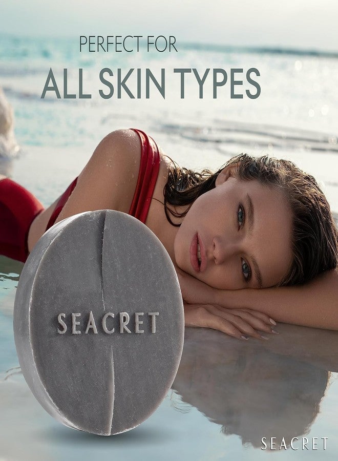 SEACRET MUD SOAP BAR: All-Natural Black Mud Bar Soap, Enriched with Guinness Kernel Oil, Witch Hazel & Sea Salt for Cleaning, Exfoliating, Detoxifying Face & Body, Normal to Oily Skin, 3 Pack, 4.4 Oz - Image 5