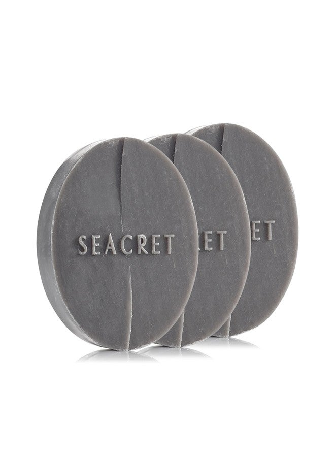 SEACRET MUD SOAP BAR: All-Natural Black Mud Bar Soap, Enriched with Guinness Kernel Oil, Witch Hazel & Sea Salt for Cleaning, Exfoliating, Detoxifying Face & Body, Normal to Oily Skin, 3 Pack, 4.4 Oz - Image 2