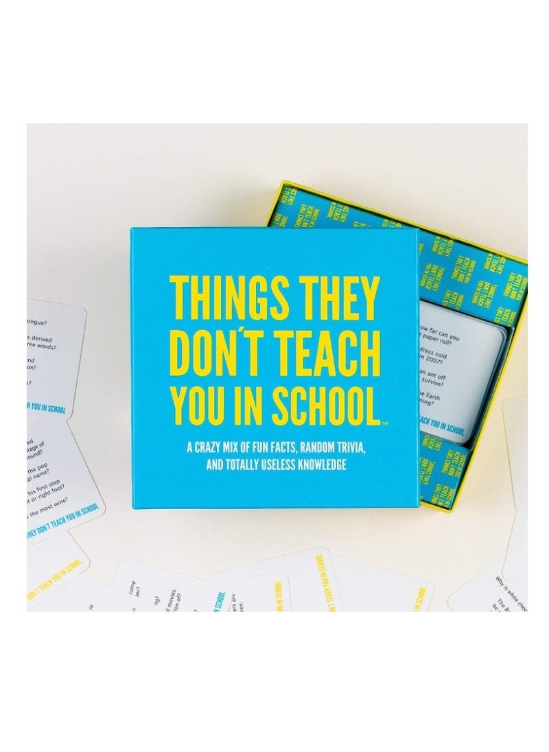 Generic - Hygge Games Things They Don'T Teach You In School Party Trivia Game Blue - Image 1