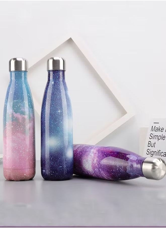 Stainless Steel Water Bottle - Double Wall Vacuum Insulated Container Purple