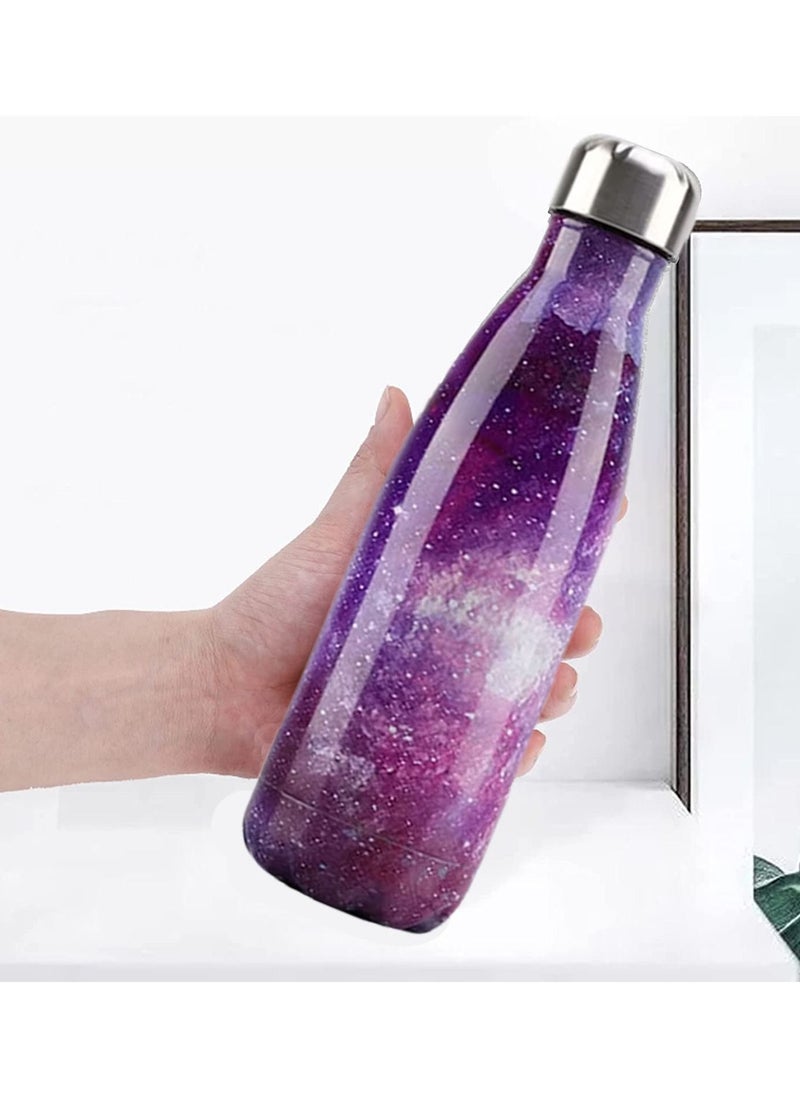 Stainless Steel Water Bottle - Double Wall Vacuum Insulated Container Purple