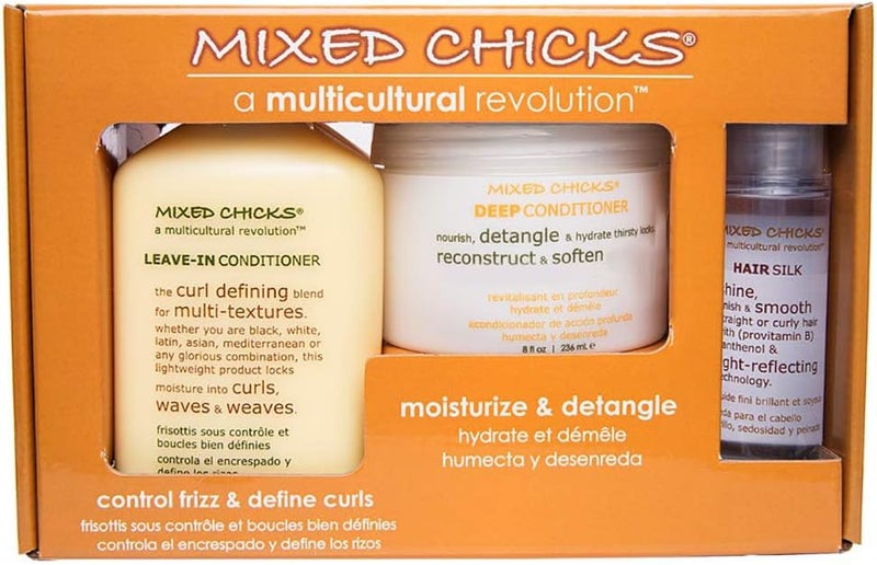 Mixed Chicks Quad Pack - Anti-Frizz & Curl Enhancing Curly Hair Care Set - Image 1