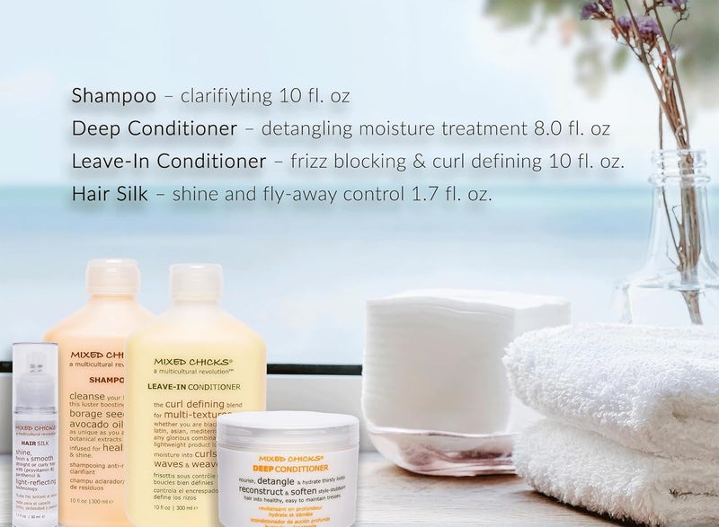 Mixed Chicks Quad Pack - Anti-Frizz & Curl Enhancing Curly Hair Care Set - Image 2