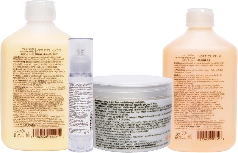 Mixed Chicks Quad Pack - Anti-Frizz & Curl Enhancing Curly Hair Care Set - Image 3