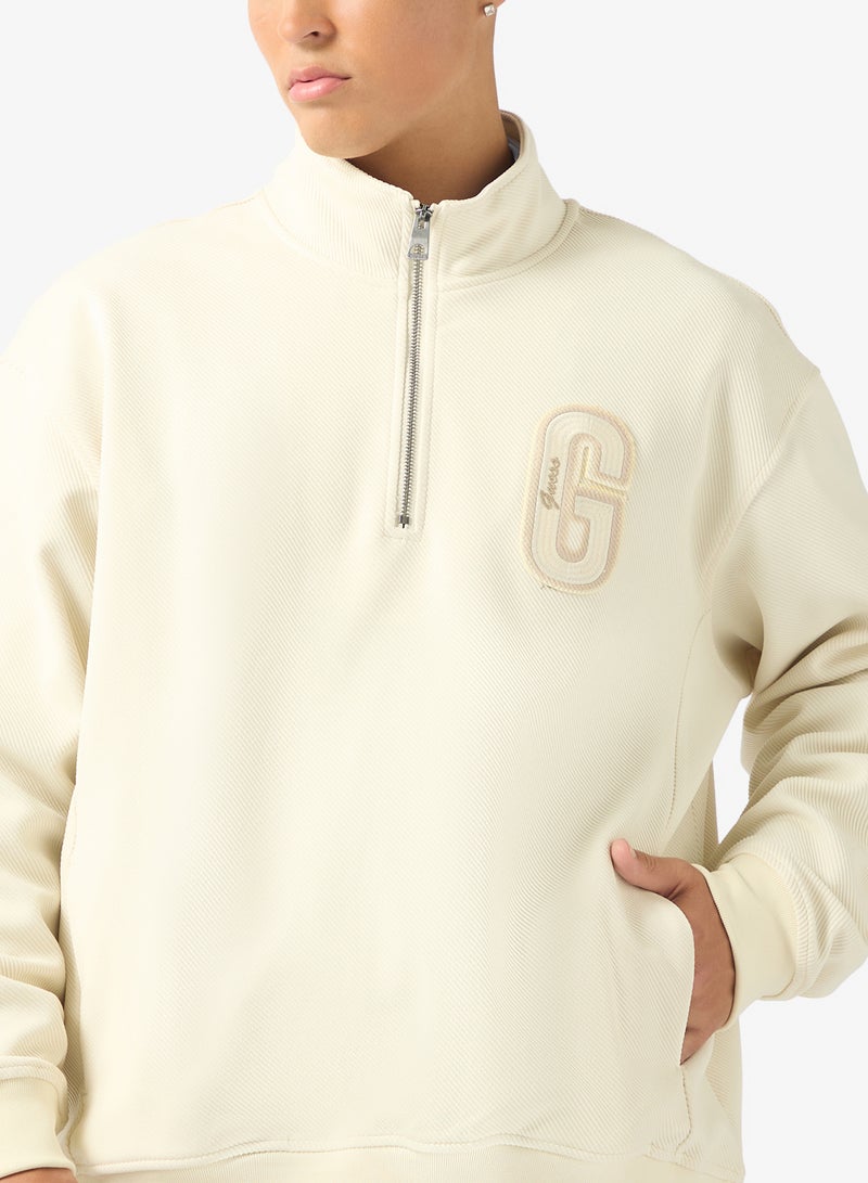 GUESS Harris Twill Mock Neck Sweatshirt - Image 3