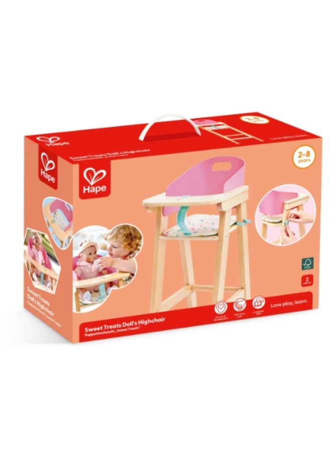Hape Sweet Treats Doll's Highchair - Image 5