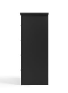LINSY HOME LINSY HOME  -  Wood Dresser Closet With 8 Drawers , Dressers Organizer for Bed Room Living Room, Kids Room, Nursery, Hallway, Black Color, size 120L*39.8W*102.1H cm  - Image 5