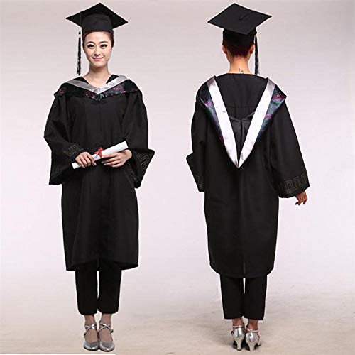 BinaryABC Unisex Adult Graduation Cap Hat with Tassel Adjustable,Halloween Cosplay Costume Accessory(Black) - Image 3