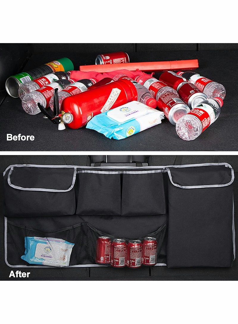 KASTWAVE Car Trunk Organizer, Back Seat Hanging Organizer with 4 Large Storage Bag, Waterproof - Image 3