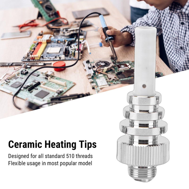 Replacement Ceramic Heating Tips for Soldering Iron 3PCS 510 Thread Compatible - Image 3