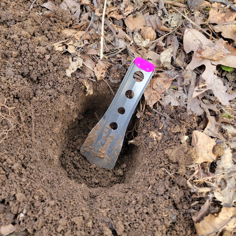 BoglerCo Ultralight Backpacking Trowel, 0.48 oz (13.5g) Purple - Image 5