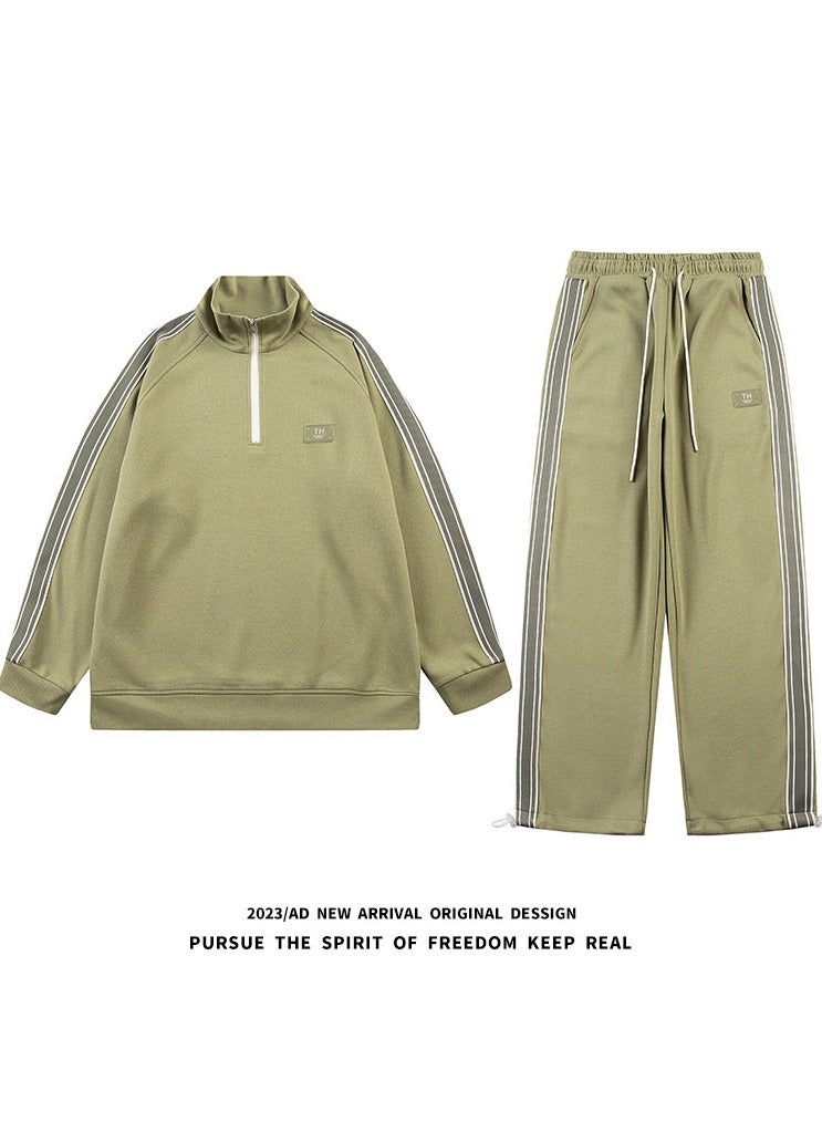 KUYING Men's Loose Sportswear And Sports Pants Two-Piece Set  - Image 2