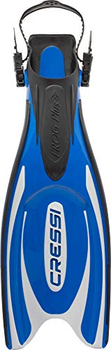 Cressi Frog Plus Adjustable Open Heel Fins BlueSilver ML - Image 3