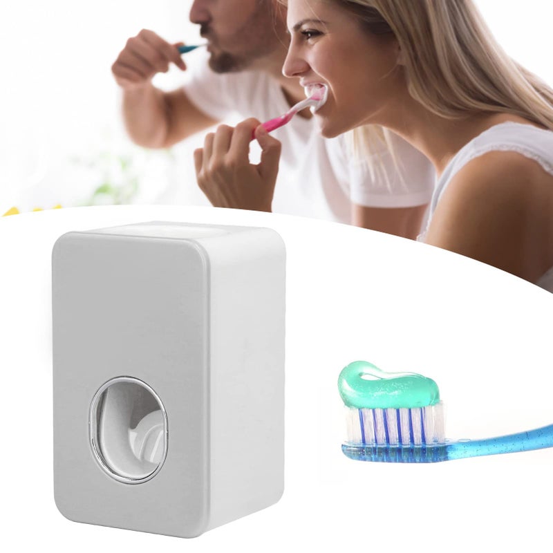 Wall Mounted Automatic Toothpaste Dispenser Easy Installation Bathroom Home ABS Material Gray - Image 4
