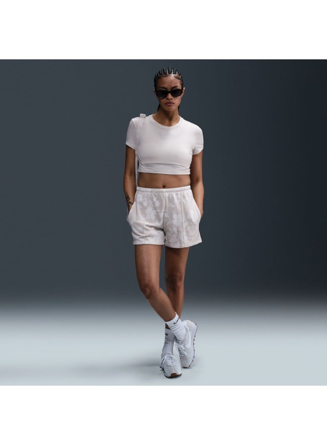 Nike Sportswear Chill Terry Mid-Rise 4-Inch All-Over Print Shorts - Image 4