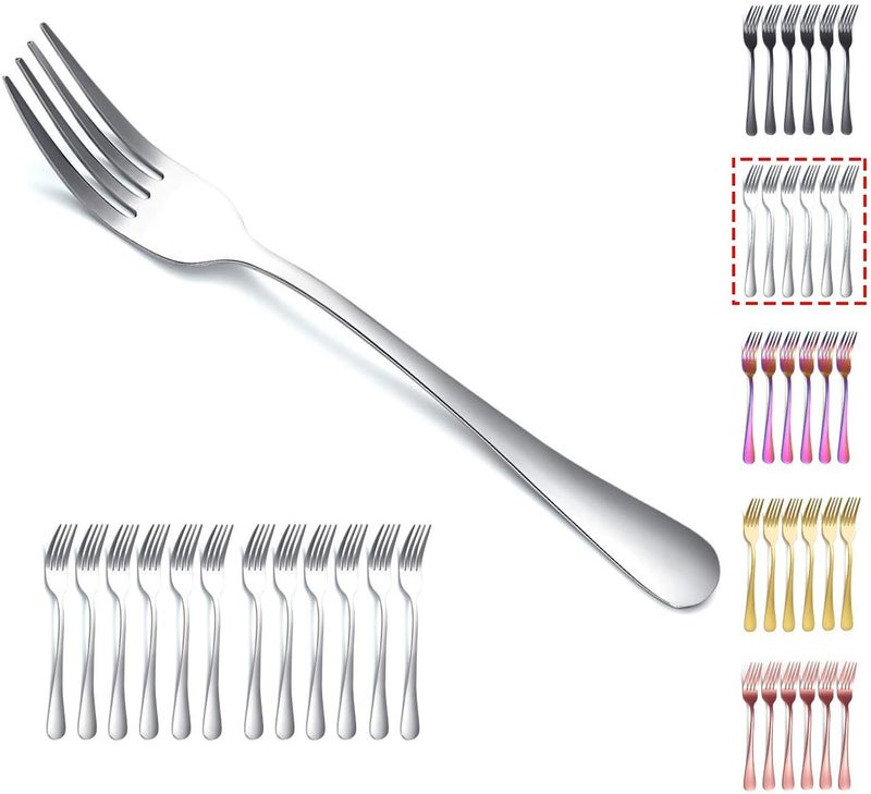 Kyraton Dinner Fork 12 Pieces, Stainless Steel 8.17 Inch Forks Silverware, Table Forks Set of 12 - Image 1