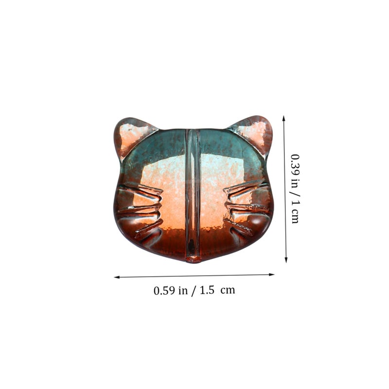 Mixed Color Cat Head Beads 50 Pcs for DIY Bracelets Kids Jewelry Making Craft Party Favors - Image 5