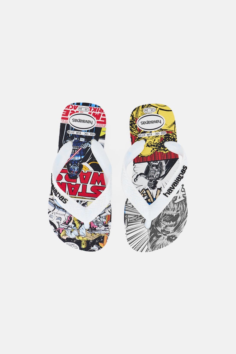 Havaianas Toddlers Boy Star Wars Print Slippers, Multicolor - Image 2