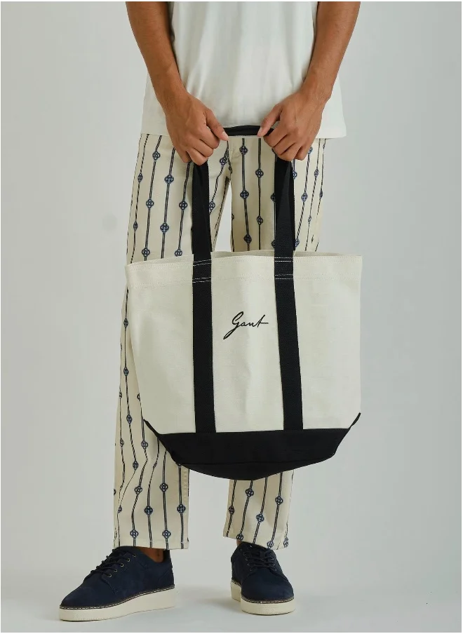 GANT Gant Ramadan Collection  Men's Eggshell Ramadan Cotton Canvas City Tote
