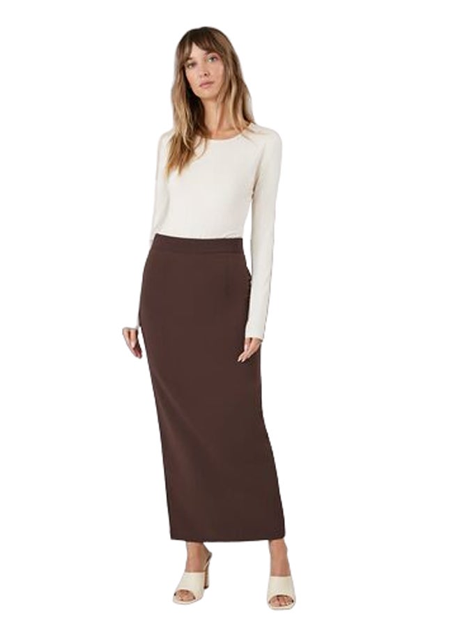 FOREVER 21 Women Zip-Slit Maxi Skirt  - Image 1