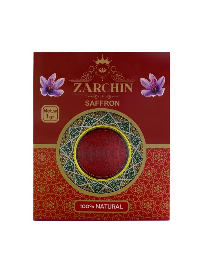 ZARCHIN Super Negin Saffron 1gr Pack - Image 1